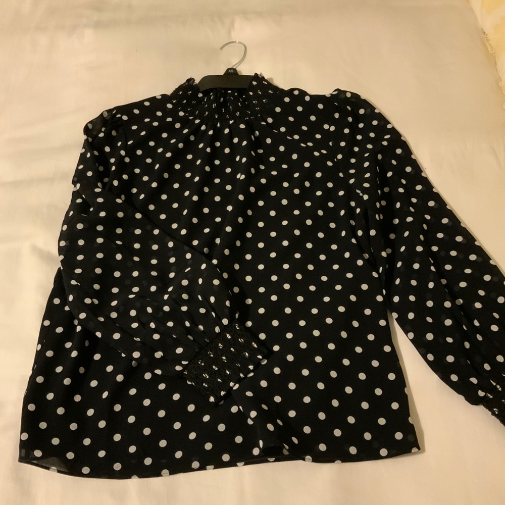 J. Crew smocked accent blouse